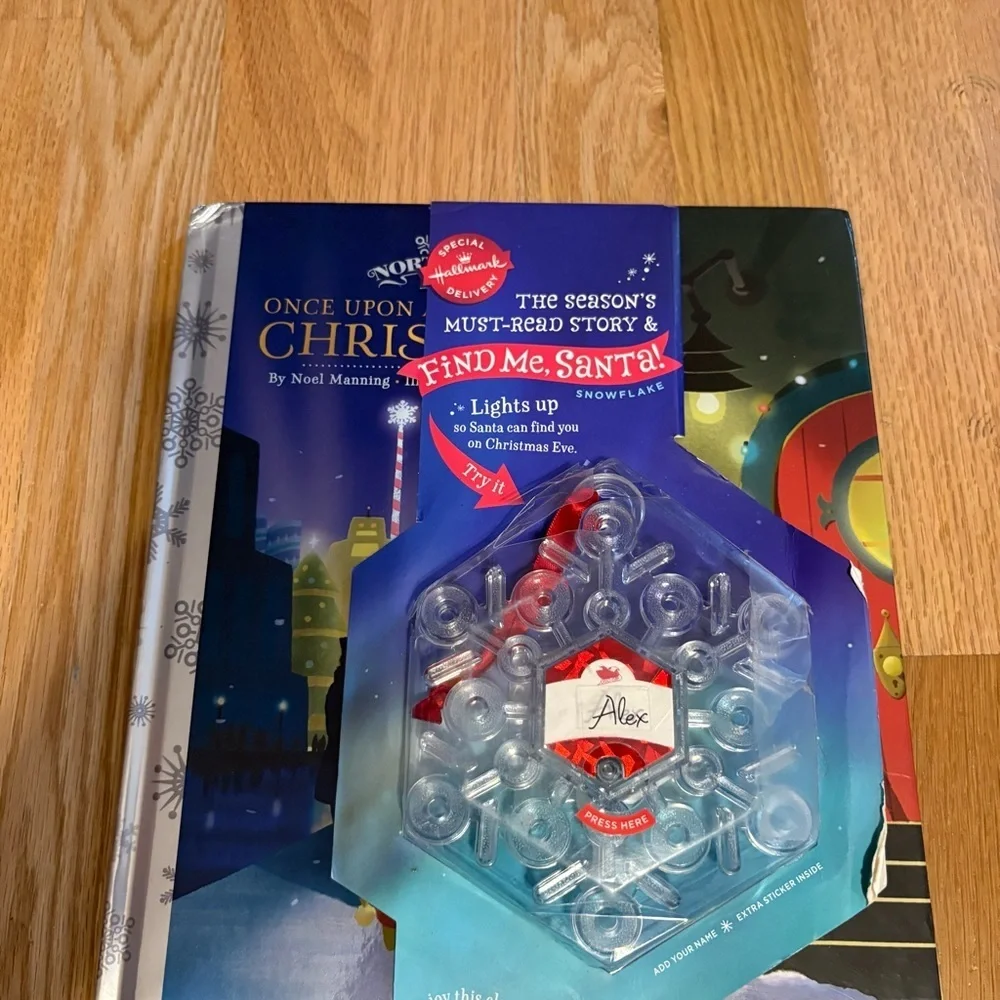 Hallmark Find Me, Santa! Snowflake and Once Upon a Northpole Christmas Book